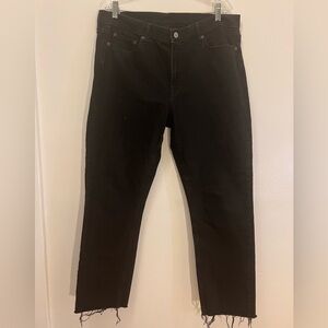 GAP Black Vintage Slim Mid Rise Jeans 33 16 R